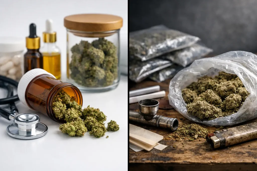 Medical Cannabis vs Black Market Cannabis